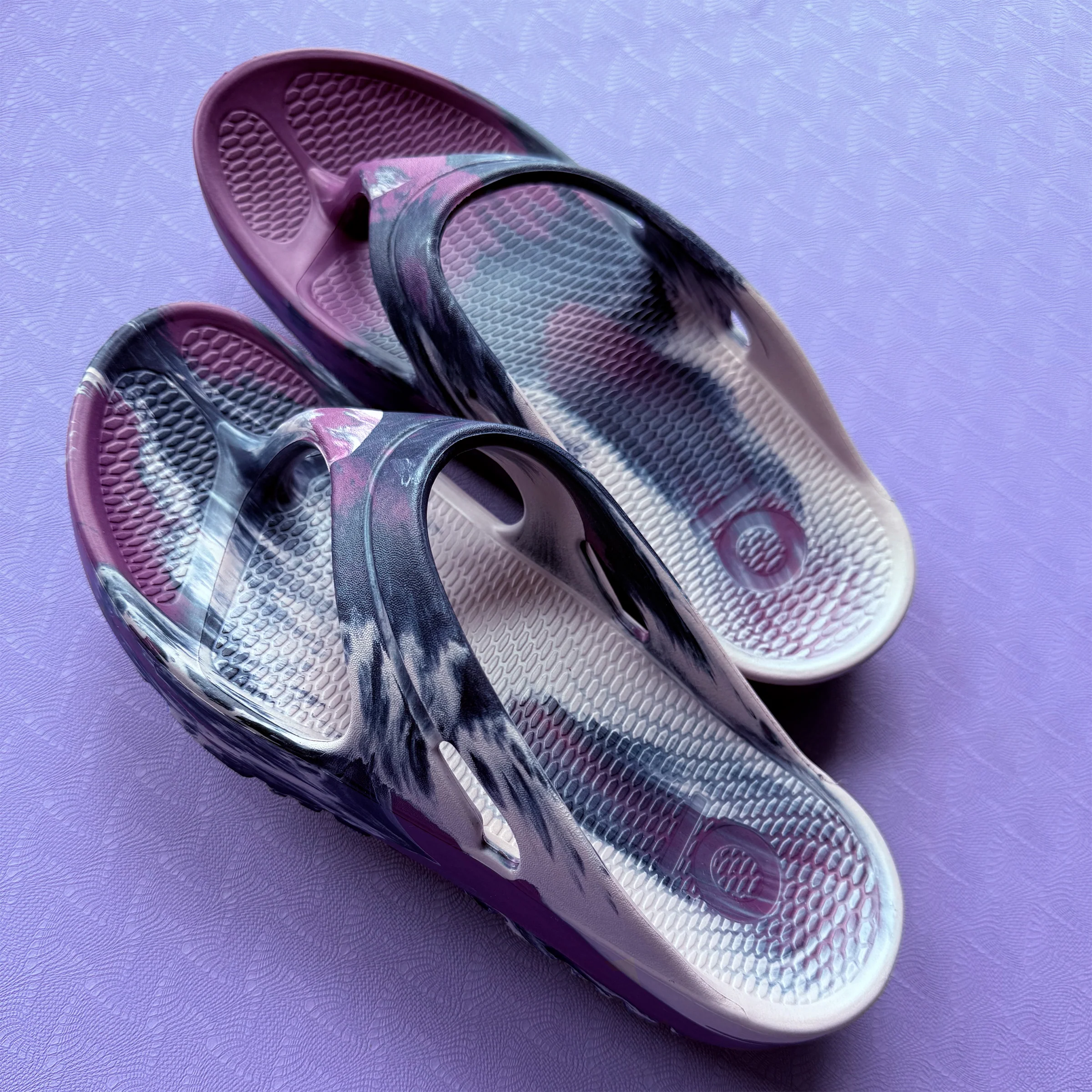Youth Recovery Flip Flop, Power Flow Marble